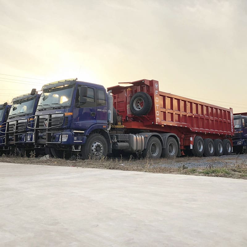 4 Axles Tipper Semi Trailer Will Transport to Nigeria