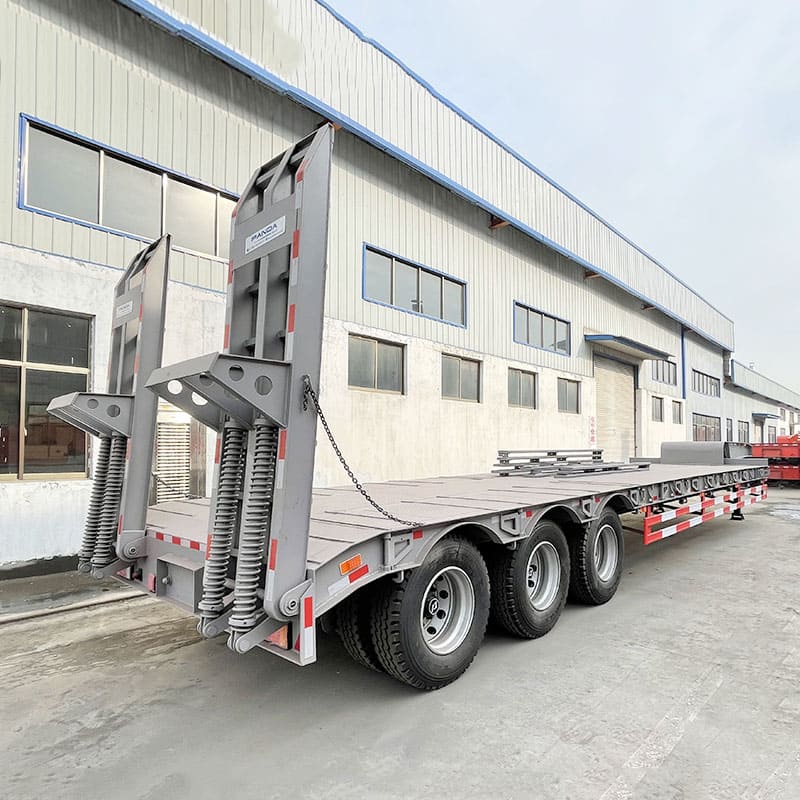 60 Ton Low Bed Trailer Will Transport to Ghana