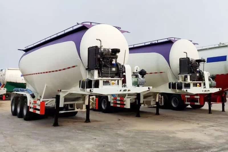3 Axle 50 Ton Cement Trailers Will transport to Ethiopia