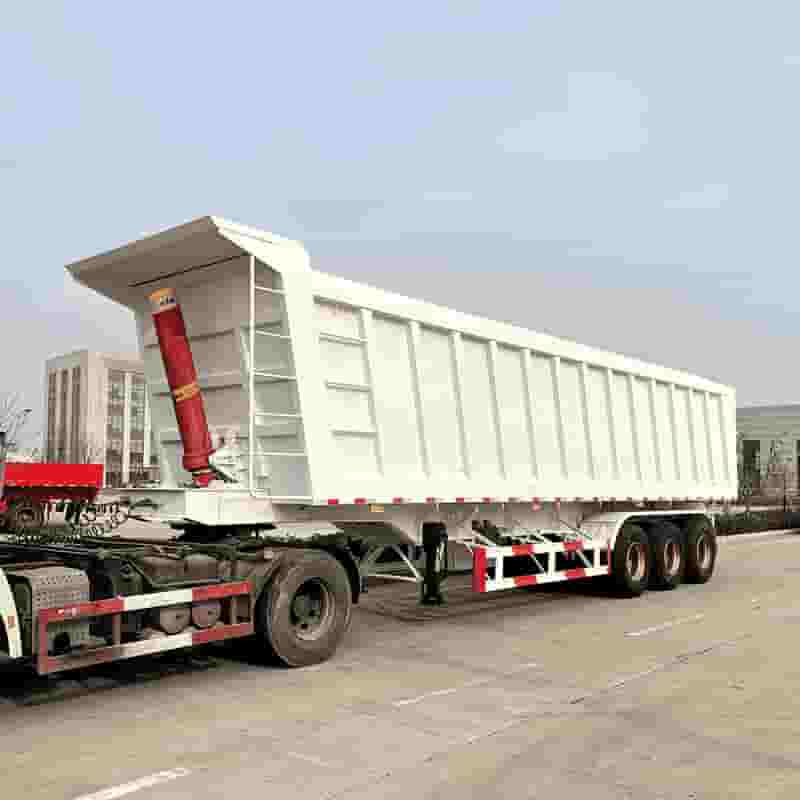 50 Ton Tipper Semi Trailer Will Transport to Nigeria