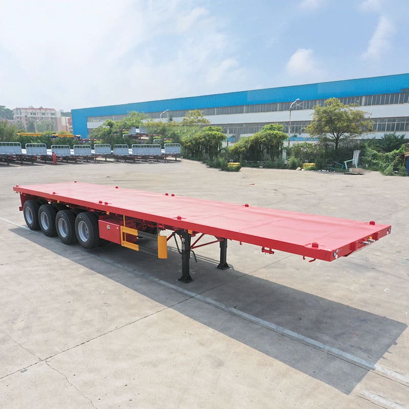 4 Axle Flatbed Semi Trailer Will Transport to to Senegal
