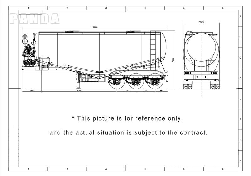 cement tanker trailer drawing