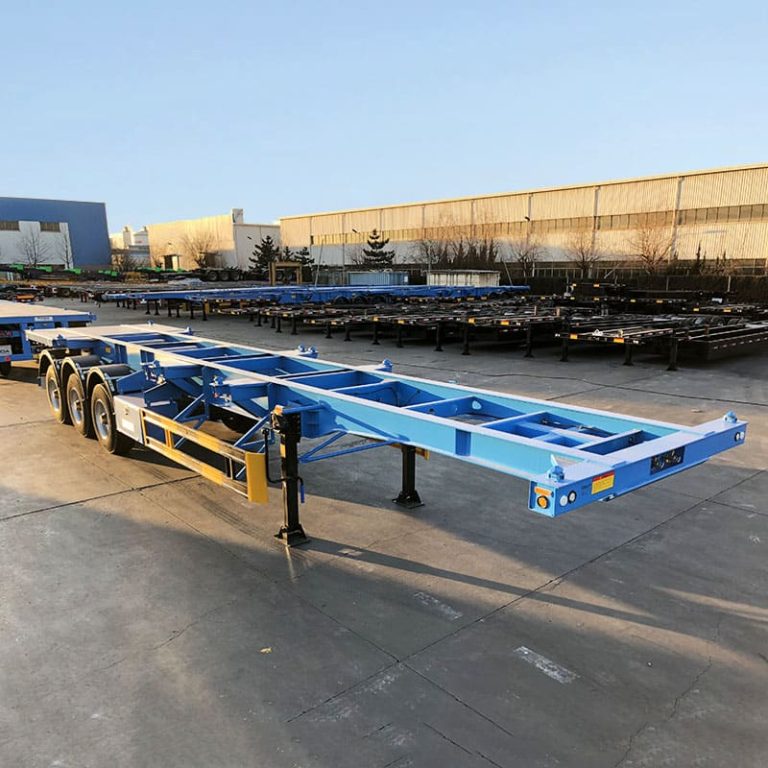 3 Axle 40 ft Skeleton Semi Trailer Will Transport to Niger