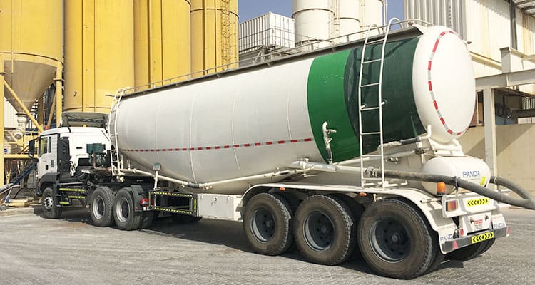 55cbm bulk cement semi trailer