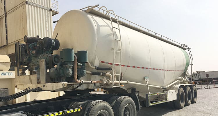 55cbm bulk cement semi trailer