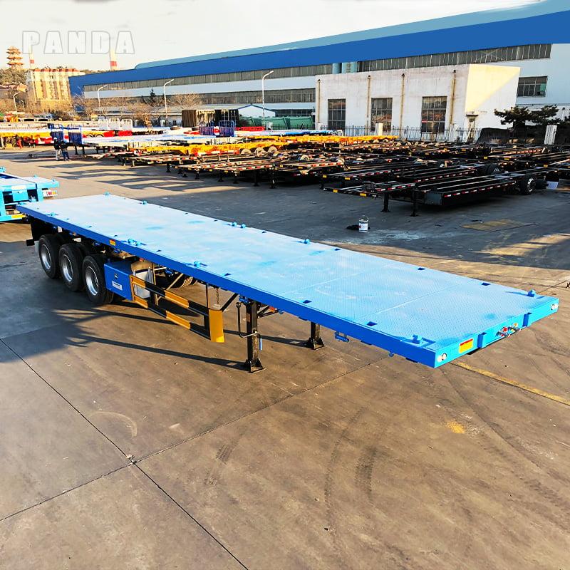 40ft 3 Axle Flatbed Tractor Trailer Shipped to Guinea!