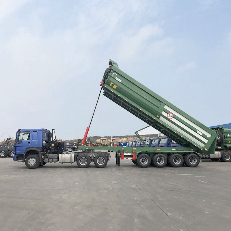 4 Axle Tipper Semi Trailer Will Transport to Rwanda