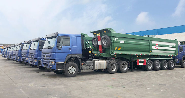 50 ton tipper semi trailer